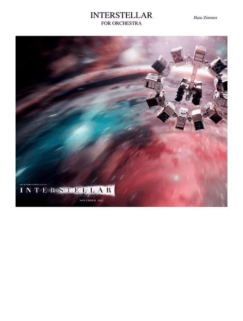 INTERSTELLAR - Soundtrack & Themes - Grand Suite - For Orchestra