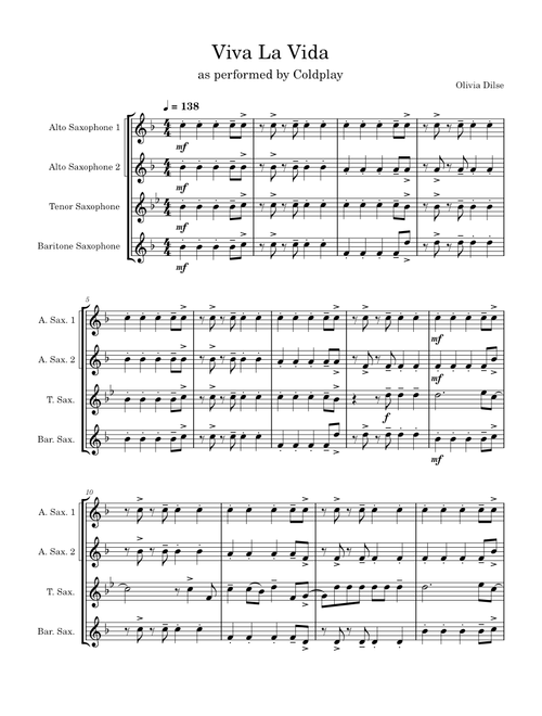 Sax AATB Quartet sheet music by akrasax | Play, print, and