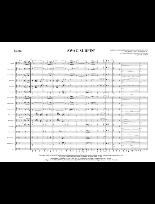 Swag Surfin' (Arr. Ward Miller) - Fly - Fast Life Yungstaz (Marching Band)
