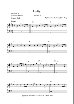 Unity - TheFatRat Sheet Music for Piano (Solo) | MuseScore.com