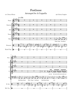 Footloose – Kenny Loggins Sheet Music with Chords for Trombone