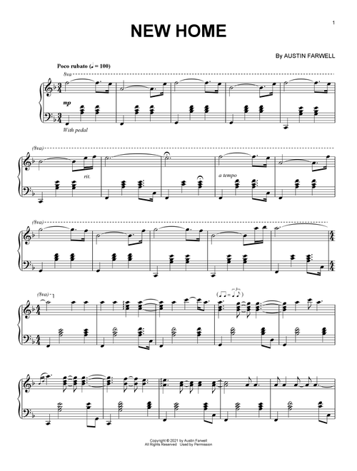 New Home - Austin Farwell (Piano Solo)