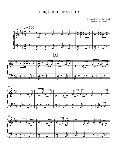 Magtanim Ay Di Biro – Misc Traditional magtanim ay di biro