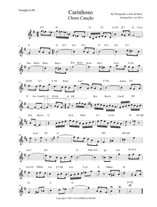 Carinhoso (Arr. Leo Silva) - Jorge Calandrelli, Benedicto Lacerda (Trumpet Solo)