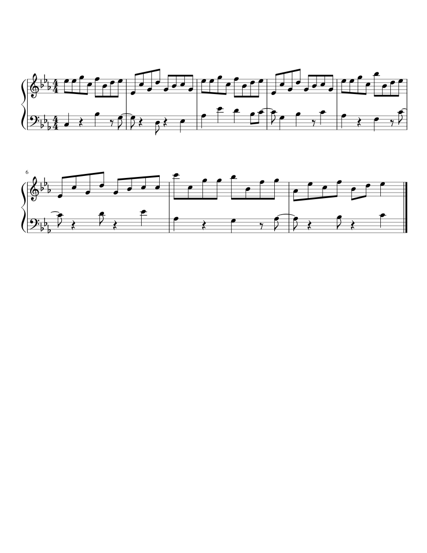 Chocolate Rain Sheet music for Piano (Solo)