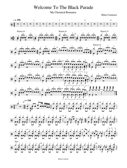 Welcome To The Black Parade - My Chemical Romance