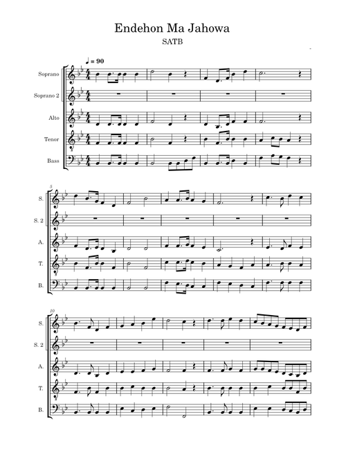 Endehon Ma Jahowa – NN