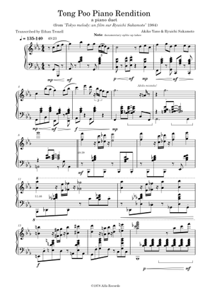 Tong Poo - Ryuichi Sakamoto Sheet Music for Piano (Solo