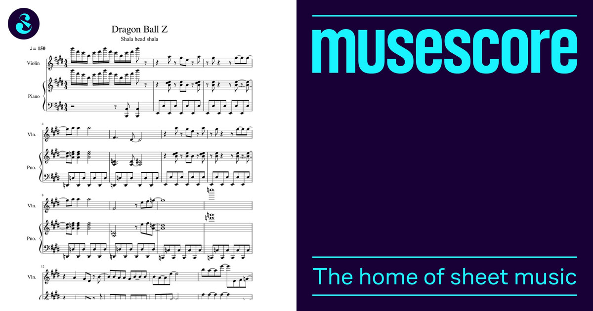 Dragon Ball Z Sheet music for Piano, Violin (Solo)