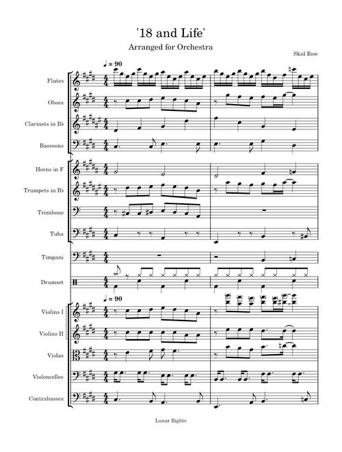 '18 and Life' Arrange for Orchestra