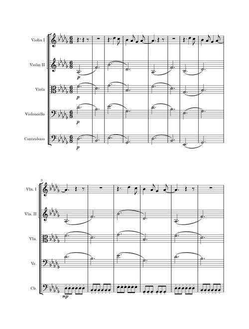 Glue Song – beabadoobee – Arr. for String Quintet (Quartet + Violin Soloist)