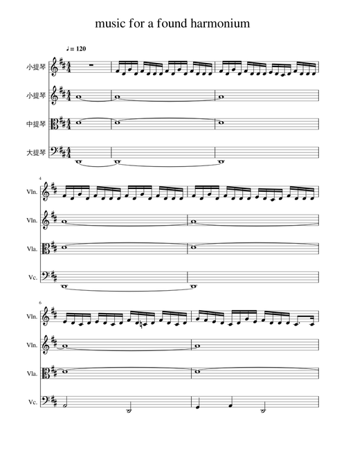 Music for a found harmonium