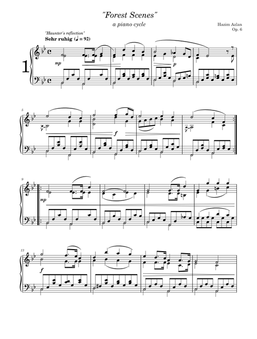 Forest scenes Op. 6