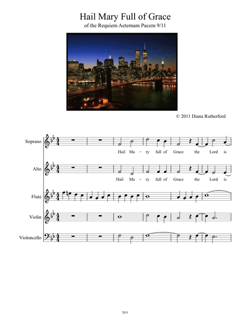 Hail Mary, Full of Grace of the Requiem Aeternam Pacem 9/11