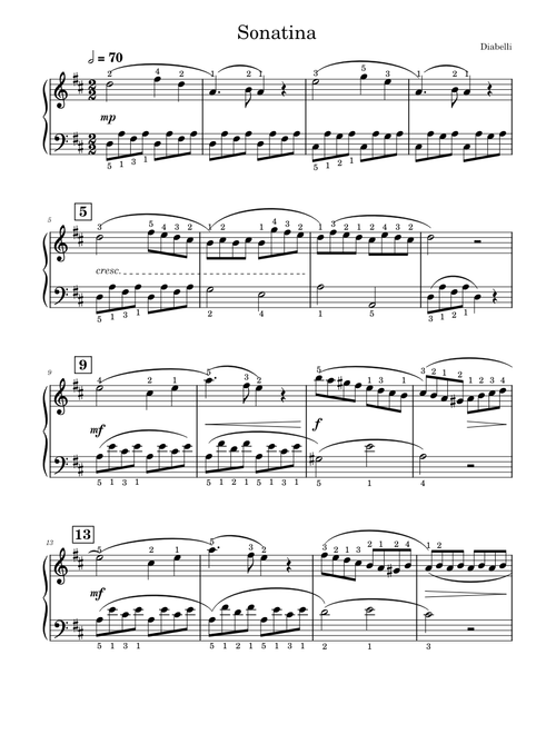 Sonatina – Anton Diabelli