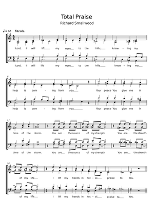 total praise piano Sheet Music with Chords for Piano (Solo