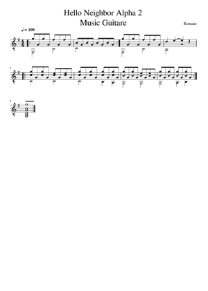 Hello Neighbor – Misc Computer Games Hello Neighbor – Theme (TAB Guitar ...