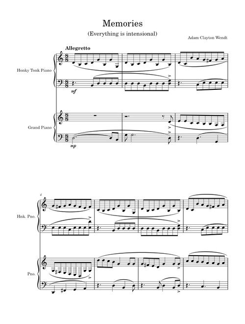 Adam Clayton Wendt | Free sheet music | Download PDF or