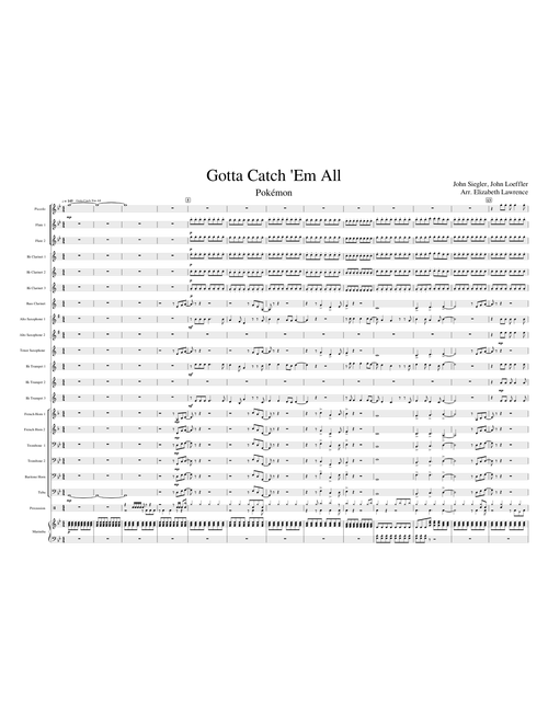 Gotta Catch 'Em All For Concert Band (Pokemon)