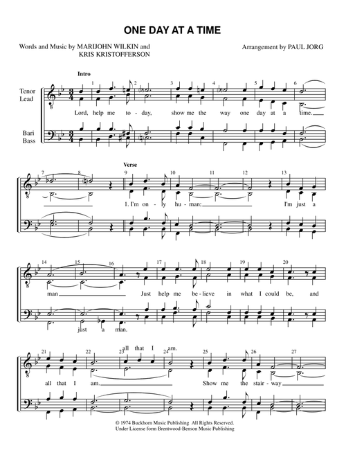 Why Me? (Why Me, Lord?) (Arr. Paul A. Jorg) - Cristy Lane (Choral, TTBB)