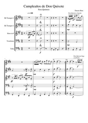 楽譜 Don Quixote Rhapsody 金管10重奏+打楽器 ドン キホーテ 本