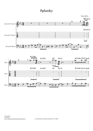 Splanky – Neal Hefti Sheet Music with Chords for Piano, Trombone ...