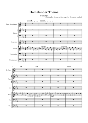 Homelander In The Hallway – Christopher Lennertz Sheet Music for Piano ...