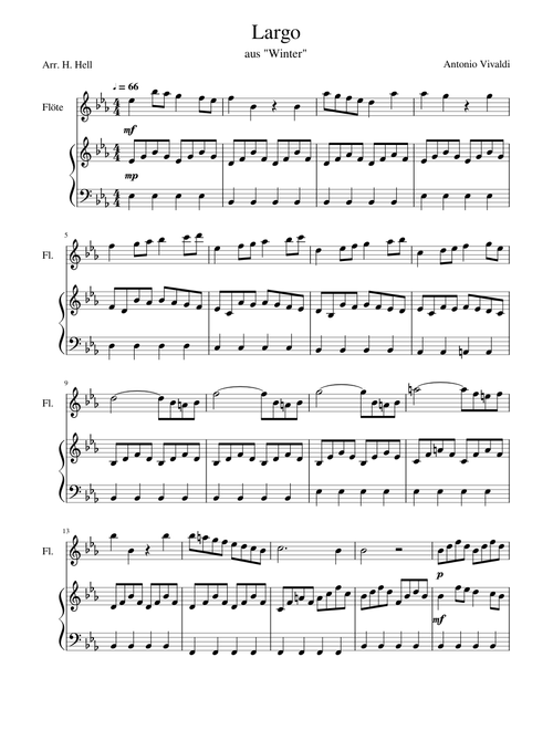 Largo from Four Seasons By vivaldi