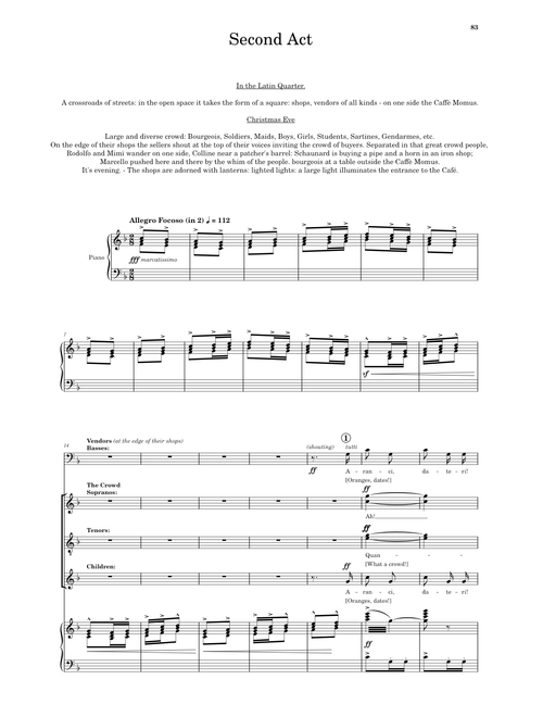 La bohème, Act 2: Rehearsal 1, 2, 3