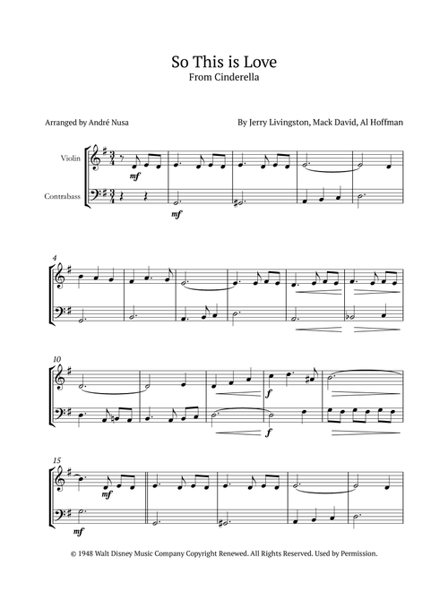 So This Is Love (Arr. André Nusa) - James Ingram (Instrumental Duet)
