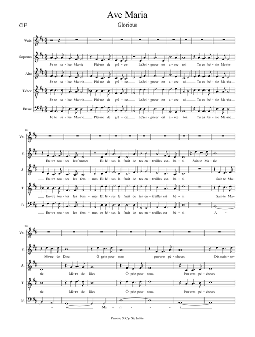 Ave maria – Glorious