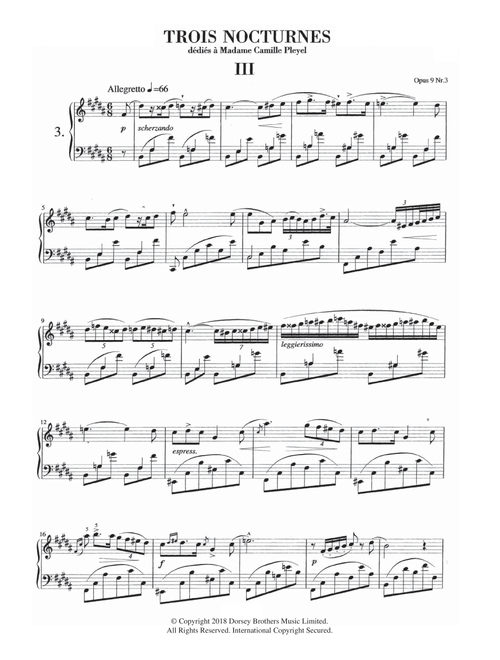 Nocturne in B Major, Op. 9, No. 3 - Frédéric Chopin (Piano Solo)