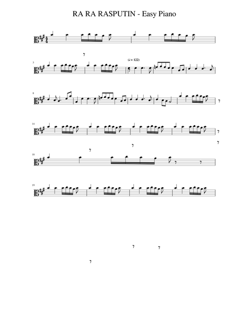 RA RA RASPUTIN Viola