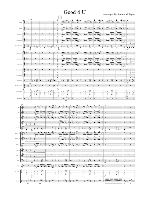 Good 4 U – Olivia Rodrigo - small concert band (grade 2/3)