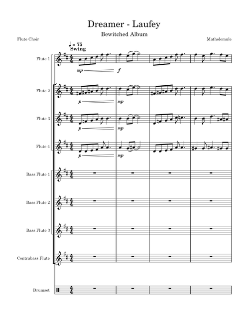 Dreamer  – Laufey Dreamer - Laufey (Flute Choir)