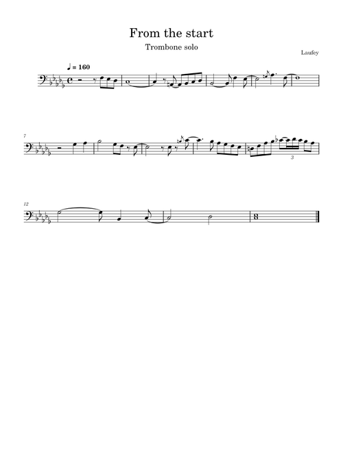 From The Start – Laufey 'From The Start' trombone solo – Laufey