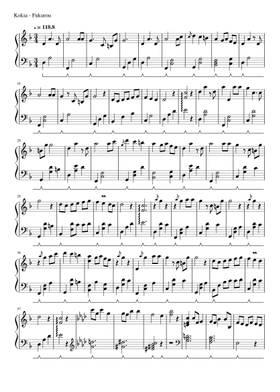 Free KOKIA sheet music | Download PDF or print on Musescore.com