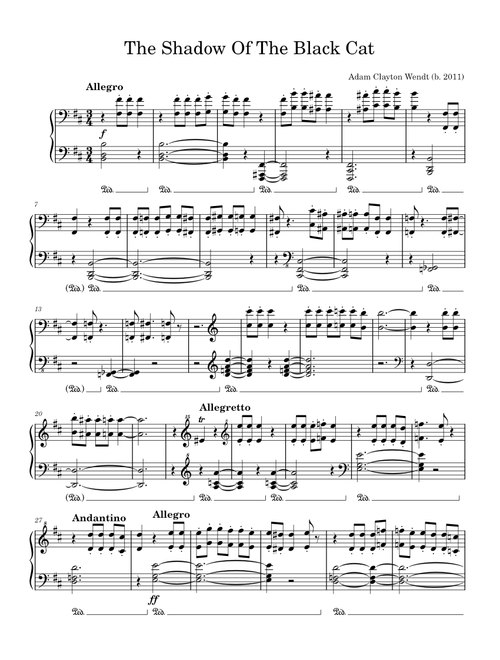 Adam Clayton Wendt | Free sheet music | Download PDF or