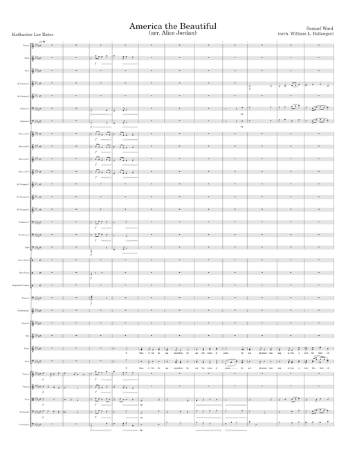 America the Beautiful (arr. Alice Jordan)
