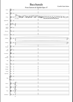 Danse Bacchanale Sheet Music for Clarinet in b-flat (Solo