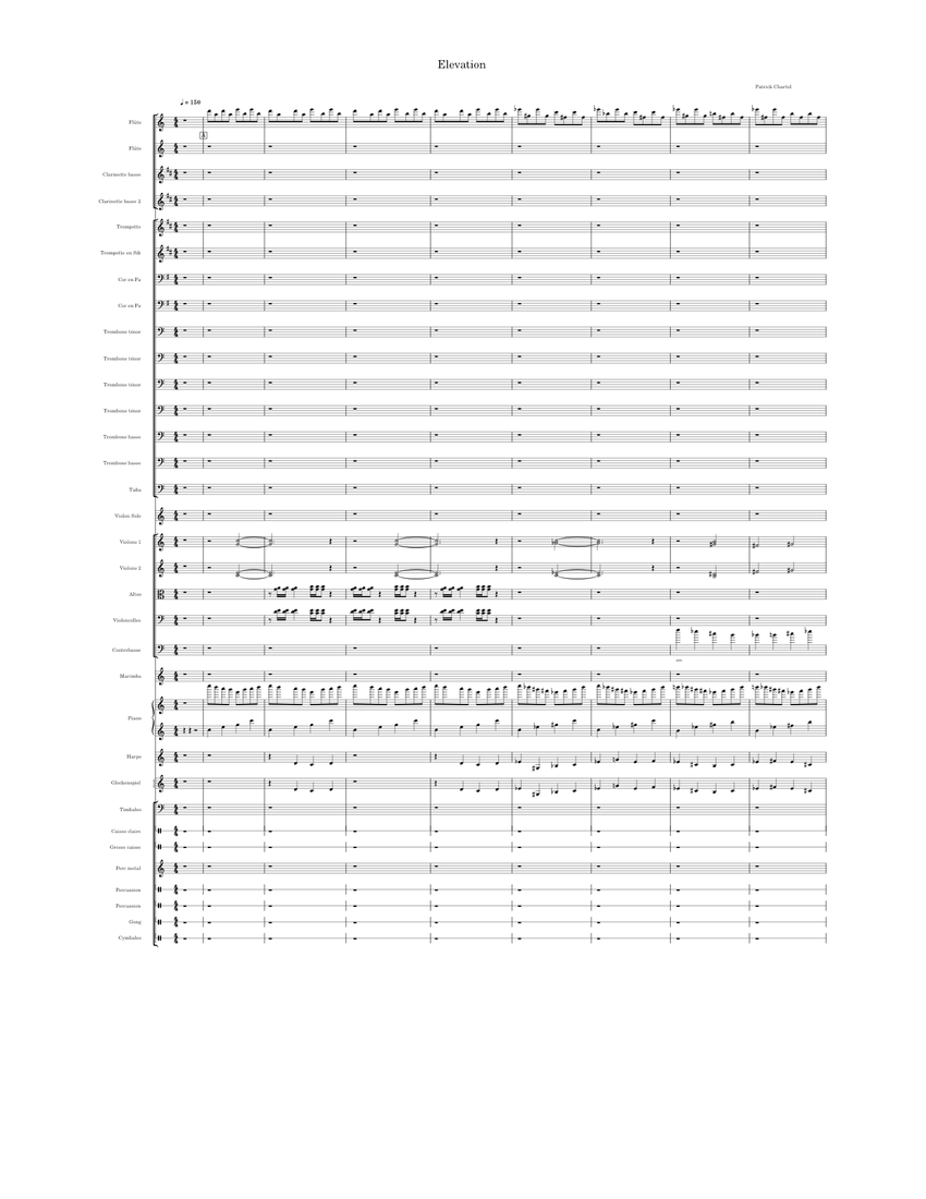 Elevation Sheet music for Piano, Tuba, Trombone tenor, Trombone bass ...