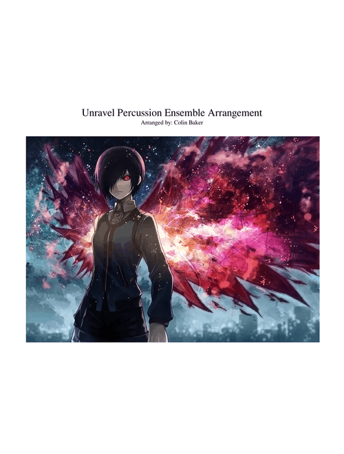 Unravel Percussion Ensemble Arrangement
