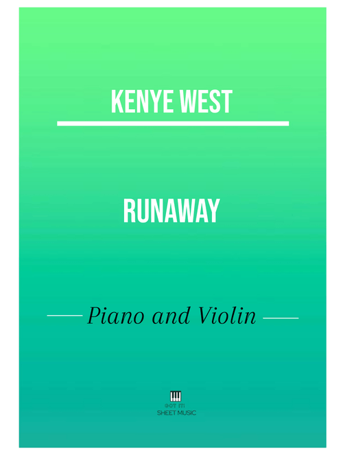 Runaway (Arr. ANDRE LAITANO) - Kanye West (Small Ensemble)