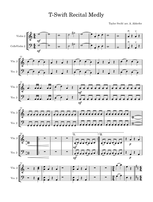 Look What You Made Me Do, Love Story, Wildest Dreams, Anti-Hero – Taylor Swift Full Finished Score