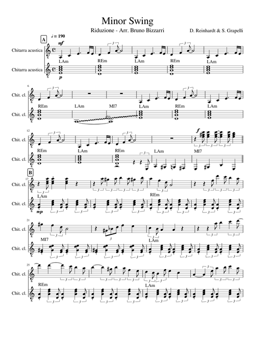 Minor Swing – Django Reinhardt et Stéphane Grappelli Minor Swing