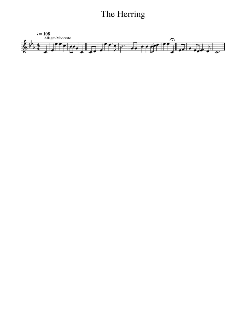 The Herring Sheet music for Piano (Solo)