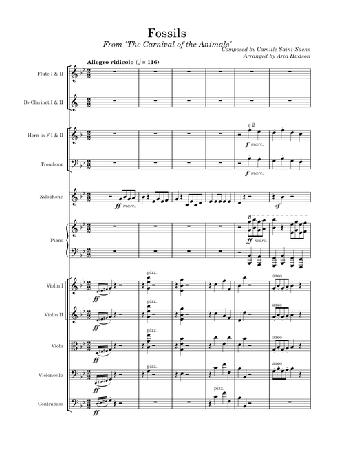 The Carnival of the Animals, no. 12 (Fossils) - Saint-Saens/Hudson