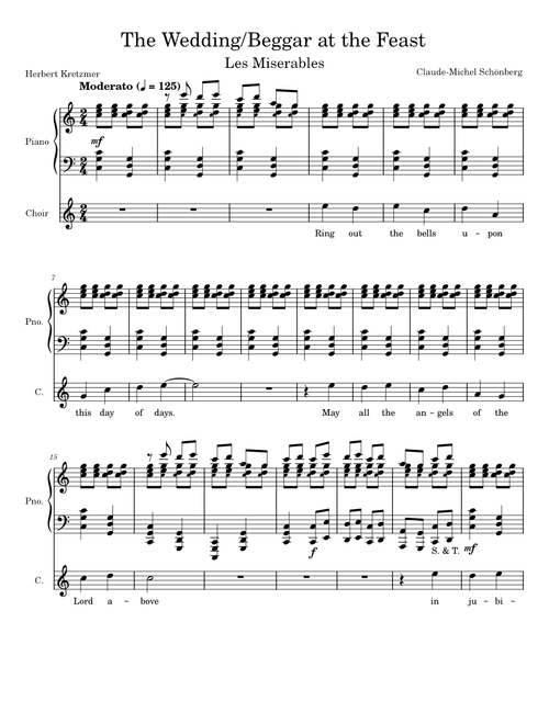 The Wedding/Beggar at the Feast - Les Miserables