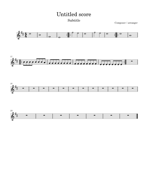Untitled score
