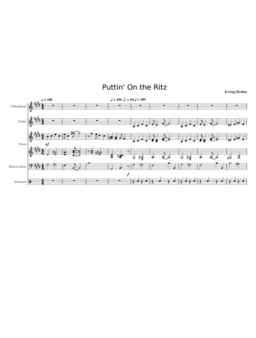 Puttin on the ritz – Irving Berlin